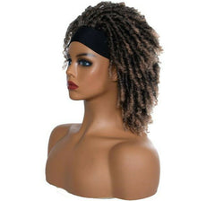 Short Headband Wigs Synthetic Braided Wigs for Black Women Ombre Locs Twist Wigs