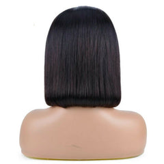Women Straight Synthetic Headband Wig Black Short Bob Heat Safe Natural Looking