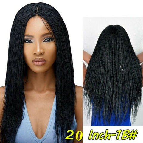 Long Twisted Braid Hair Afro Curly Wigs Long Black Synthetic Hair Wigs For Women