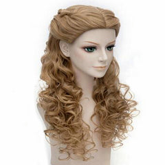 Long Wavy Fluffy Synthetic Stylish Brown Cosplay Wig Hair