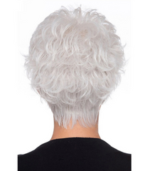 Curly Silver White Synthetic for Women Wigs Short Wigs Heat Resistant Natural