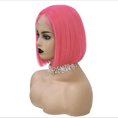 Lace Front Human Hair Wigs Pre Plucked Short Bob Wigs For Black Women Remy Wigs