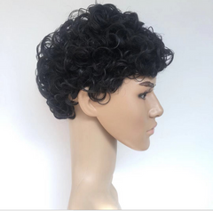 Afro Curly Synthetic Hair Wigs For Women Short Bob Wig Pixie Cut No Lace Wig