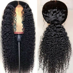 Loose Deep Wave Curly Human Hair Wigs 13x4 T Part Lace Wigs Glueless Pre Plucked