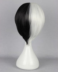 Synthetic Wig Short Black White Boy Girl Anime Show Party Hair