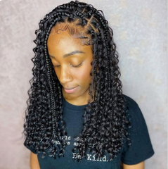 Box Braids Synthetic Curly Cosplay Twist Braid Short Wigs for Women