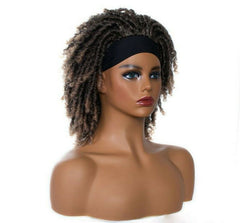 Short Headband Wigs Synthetic Braided Wigs for Black Women Ombre Locs Twist Wigs