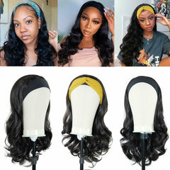 Details about  Headband Wig Body Wave For Black Women Long Wavy Wig Natural Looking For Daily