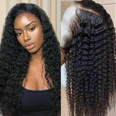 Loose Deep Wave Curly Human Hair Wigs 13x4 T Part Lace Wigs Glueless Pre Plucked