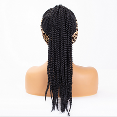 Braided Headband Wigs Afro Hair Band for Black Women Box Hand-Braided Wrap Wig