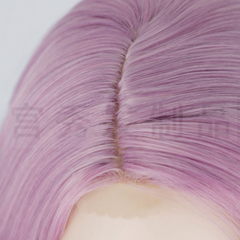 4"*2" Lace Front Wigs Synthetic Hair Purple Bob Short Straight Heat Safe Wigs for Women
