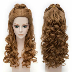 Long Wavy Fluffy Synthetic Stylish Brown Cosplay Wig Hair