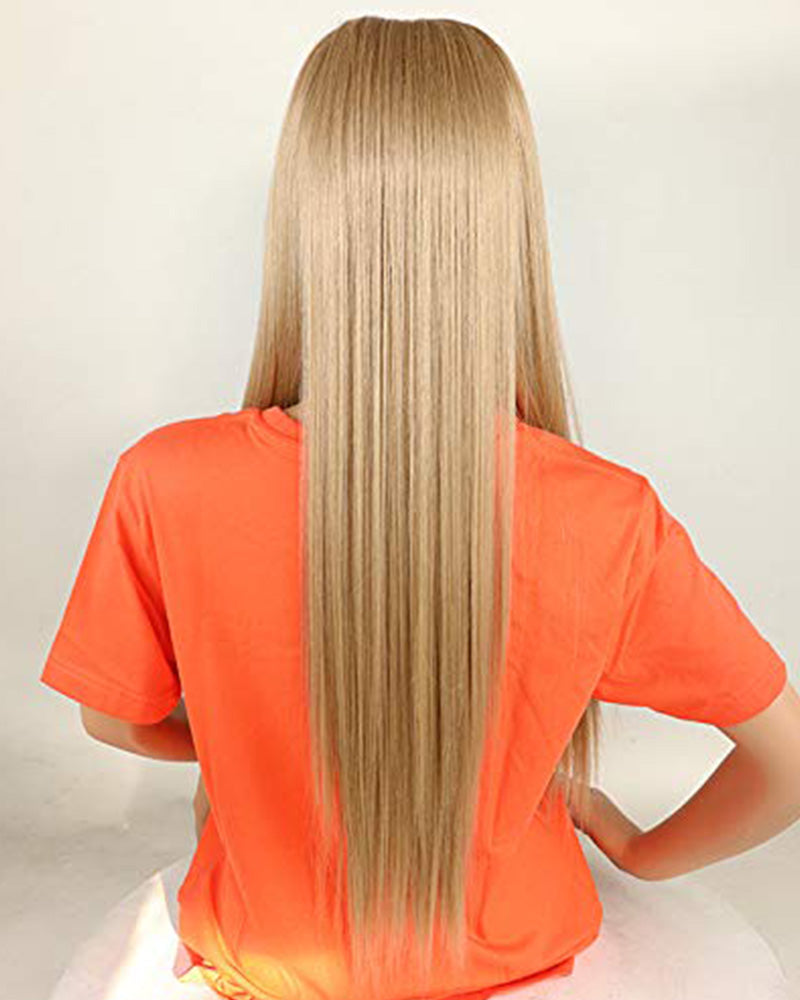 Kanekalon Heat Resistant Fiber 13x6 Lace Front Wigs Glueless