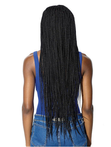 Braided Wigs Black Long Straight Synthetic Twist Braids Wig Natural For Women