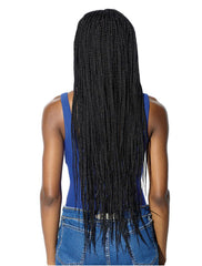 Braided Wigs Black Long Straight Synthetic Twist Braids Wig Natural For Women