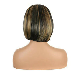 Bobo 1B/27 ombre brown Headband wig Straight Synthentic Short Length Heat Resistant
