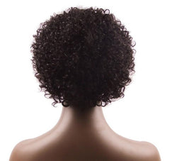 Brazilian Short Afro Deep Curly Real Human Hair Wigs