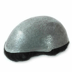 V-Loop Thin Skin Men Toupee with Poly PU Hair Replacement System Hairpiece Unit