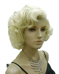 Synthetic Hair Marilyn Style Wig Women Short Curly Sexy Cosplay Costume Party Hot Quality Hair Wig Girls Free Cap+ Comb