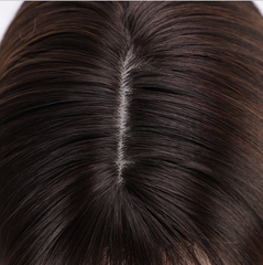 Brown Straight Wigs with Bangs Synthetic Wigs for Women Daily Natural Hair Wig