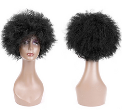 Wig Female Fluffy Afro African Afro Reality Wig Headgear Human Hair Wigs