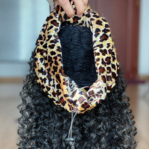 Black Headband Wig Short Deep Curly Synthetic Black Cosplay for Women Wigs Party