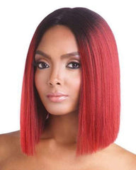 Ombre Pink Short Straight Heat Resistant Synthetic Hair Wig For Black/White Women Cosplay Or Party Bob Wigs