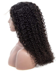 Synthetic Hair 13x6 Lace Front Wigs Kinky Curly Wig For Black Women Pre Plucked with Baby Hair 18inch Black Color
