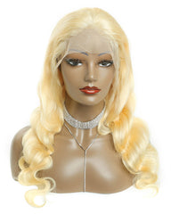 Remy Human Hair Body Wave Hair 13x6 Lace Frontal Wig 12-26inch 613 Color