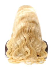 Remy Human Hair Body Wave Hair 13x4 Lace Frontal Wig 8-24inch 613 Color