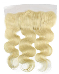 Remy Brazilian Human Hair Bundles Weaves with 13x4 Lace Frontal Body Wave Hair 613 Color