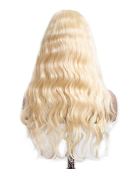 Remy Human Hair Body Wave Hair 360 Lace Frontal Wig 10-22inch 613 Color