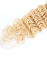 Remy Braziian Deep Wave Human Hair One Bundles 8-30inch 613 Color