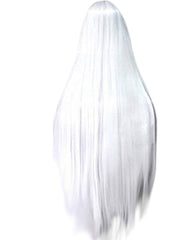 Synthetic Wig 32inches Long Straight Wigs Lolita White Cosplay Wig