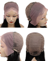 Ombre Remy Human Hair Straight 13x4 Lace Frontal Wig 8-26inch 1B/27 Color