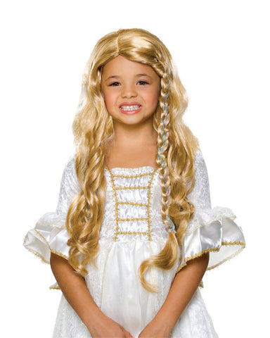 Synthetic Wig Glamorous Princess Child's Costume Wig Blonde Color