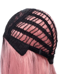 ATOZWIG Long Wavy Red Heat Resistant Fiber Synthetic Cosplay Wigs
