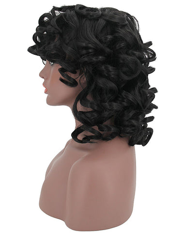 Short Curly Kinky Wigs for Black Women Synthetic Hair Wig Heat Resistant Wigs with Wig Cap