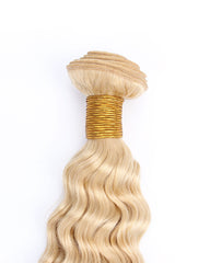 Remy Braziian Deep Wave Human Hair One Bundles 8-30inch 613 Color