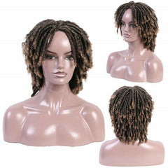 Synthetic Braiding Dreadlock Short Wigs for Black Women Twist Afro Curly Glueless