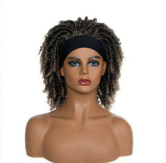 Short Headband Wigs Synthetic Braided Wigs for Black Women Ombre Locs Twist Wigs