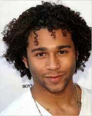 Handsome Men's Afro Kinky Curly Short Synthetic Wig Black Wig for Fashion Party