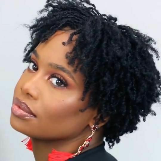 Short Fluffy Afro Kinky Curly Black Red Ombre Synthetic Wigs Natural Daily Safe