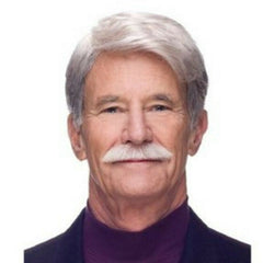 Gray White Cosplay Short Wigs for Men Costume Party Natural Curly Synthetic Wig