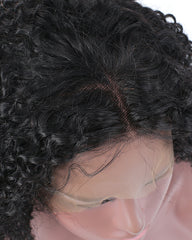 Deep Wave Short Lace Front Human Hair Wigs Bob Afro Kinky Curly Frontal Wigs