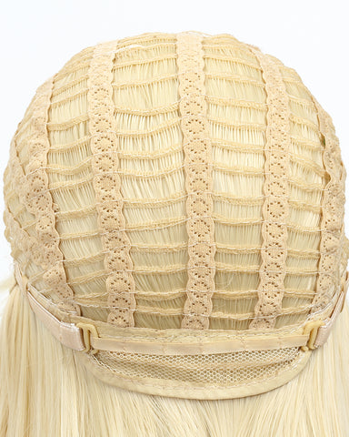 Long Straight Blonde Heat Resistant Fiber Synthetic Cosplay Wigs