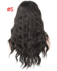 Synthetic Hair Lace Front Wigs Free Part Ombre Brown Black Color Long Natural Wave Trendy Lace Hair Wig For Black Women