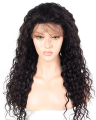 Water Wave Wig Lace Front Human Hair Wigs Pre Plucked Brazilian 360 Lace Frontal Wig 150 180 250 Density Human Hair Wig