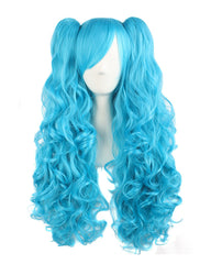 Ombre Wig Long Wave Wigs Stylish Party Cosplay Wigs Synthetic Heat Resistant 32inch