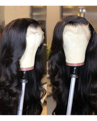Remy Human Hair Body Wave Full Lace Wig 16-24inch Natural Color